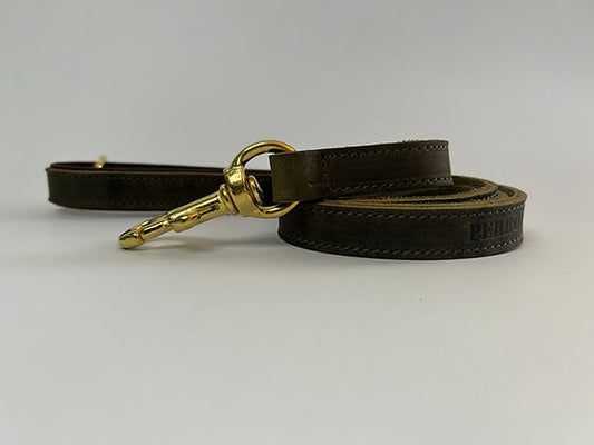 Luxury Green Leather Lead