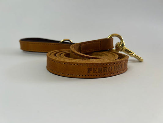 Luxury Tan Leather Lead