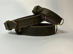 Luxury Green Leather Dog Collar