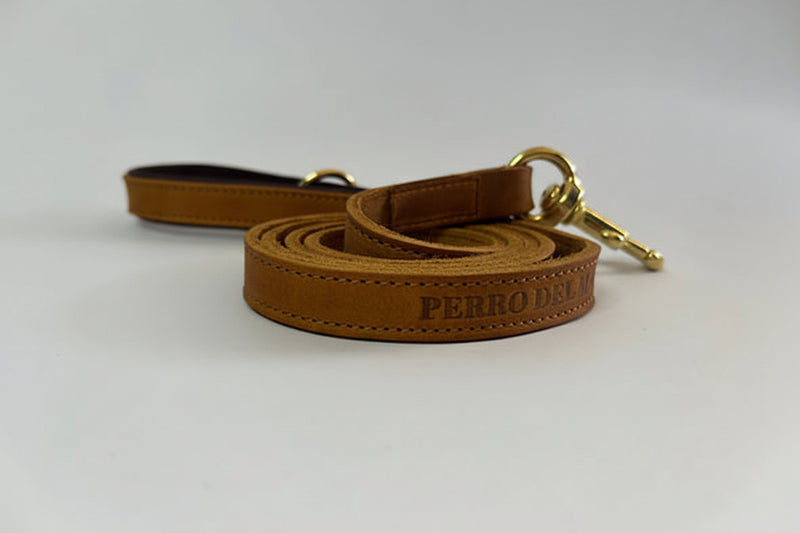 Luxury Tan Leather Lead